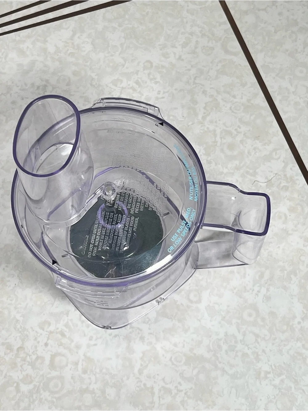 Oster 5 Cup Food Processor Bowl with Lid Chute Replacement Parts Only Clear OEM